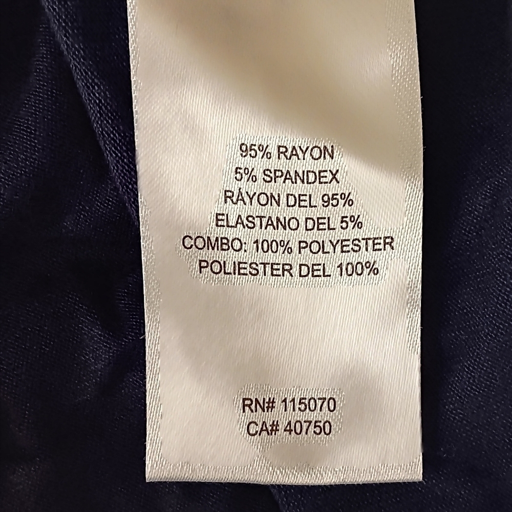 NWOT Nina Leonard Blue Pullover V-Neck Sleeveless Lace Flowy Pockets. … - Picture 5 of 6